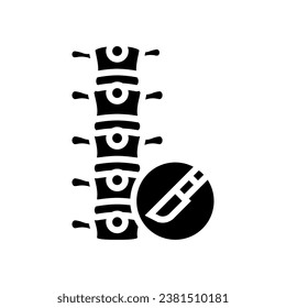 orthopedic surgery glyph icon vector. orthopedic surgery sign. isolated symbol illustration