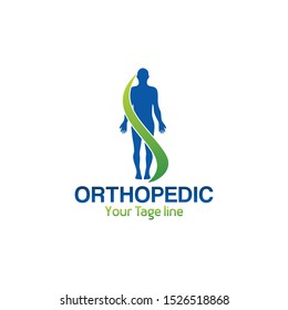 orthopedic symbol logo template vector illustration design 
