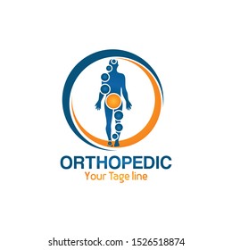 orthopedic symbol logo template vector illustration design 