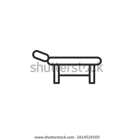 Orthopedic Table Icon. Simple Orthopedic Table Icon for Social Media, App, and Web Design.