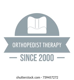 Orthopedic therapy logo. Simple illustration of orthopedic therapy vector logo for web