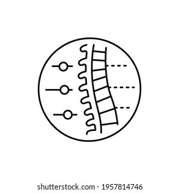 Orthopedics color line icon. Pictogram for web page, mobile app, promo. UI UX GUI design element. Editable stroke.