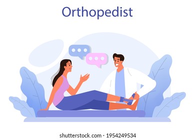 Orthopedics doctor. Idea of joint and bone treatment. Human anatomy