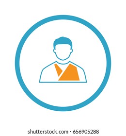 Orthopedics Icon. Flat Design.