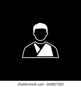 Orthopedics Icon. Flat Design. Isolated Illustration. Two color.