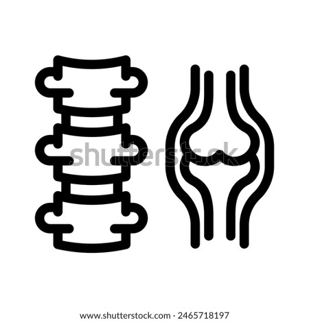 orthopedics line icon illustration vector graphic. Simple element illustration vector graphic, suitable for app, websites, and presentations isolated on white background