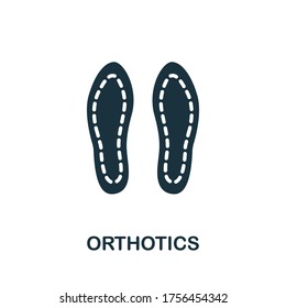 Orthotics icon. Simple element from trauma rehabilitation collection. Creative Orthotics icon for web design, templates, infographics and more