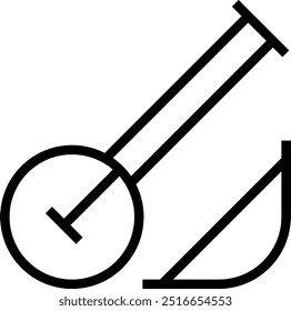 ícone orutu. Design de estilo linear fino isolado em fundo branco