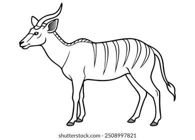 a oryx linar vector lllustration 