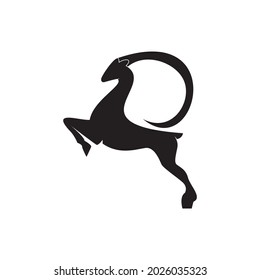 An oryx logo made in a simple and minimalistic way will be perfect for your creative industry logo