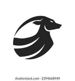 Oryx Logo template Isolated. Brand Identity. Icon Abstract Vector graphic