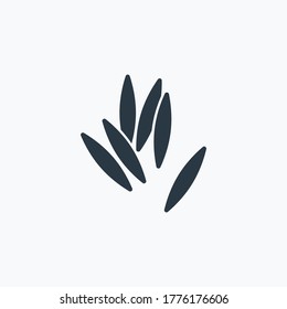 Orzo pasta icon isolated on clean background. Orzo pasta icon concept drawing icon in modern style. Vector illustration for your web mobile logo app UI design.