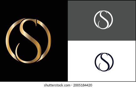 SO ,OS Abstract Letters Logo monogram