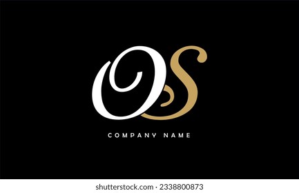 OS, SO Abstract Letters Logo Monogram