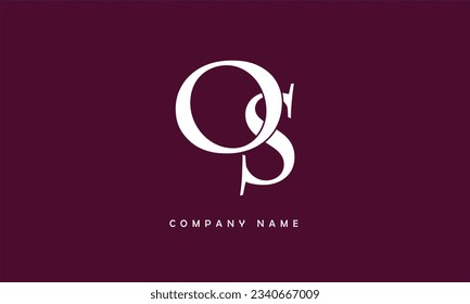 OS, SO Abstract Letters Logo Monogram