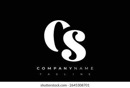 Projeto do logotipo da tipografia abstrata criativa do SO. Logotipo elegante que combina tipografia arrojada e formas criativas, ideal para soluções de marca e identidade.
