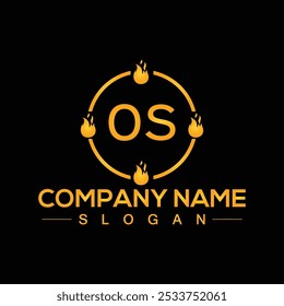 OS creative logo design for company branding