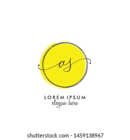 OS Initial beauty monogram logo vector