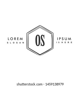 OS Initial beauty monogram logo vector