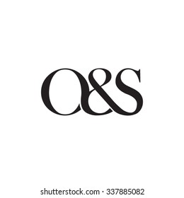 O&S Initial logo. Ampersand monogram logo