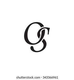 OS initial monogram logo