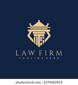 OS initial monogram logo for lawfirm vector design