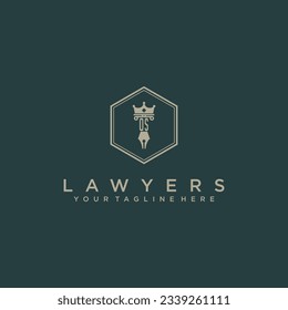 OS initials design modern legal attorney law firm lawyer advocate consultancy business logo vector