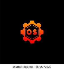 OS Initials Tech Logo Vector Art Icons and Graphics
