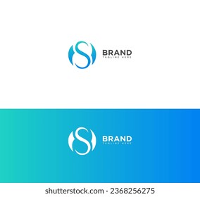 OS, SO letter branding logo