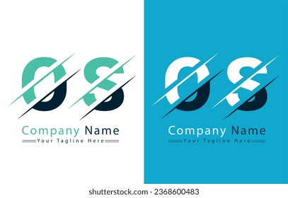 OS Letter Logo Design Concept. Vector Logo Illustration