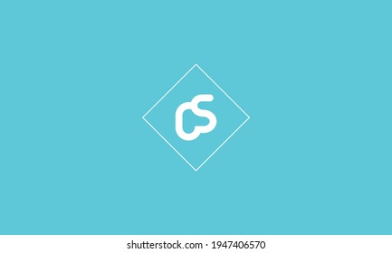 OS Letter Logo Design With Simple style