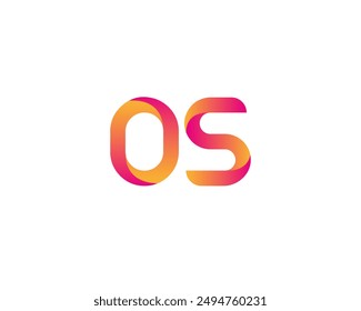 os letter logo. os logo design vector illustration