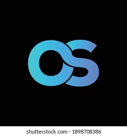 OS letter logo icon symbol 