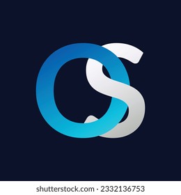 OS Letter Logo Template Illustration Design.