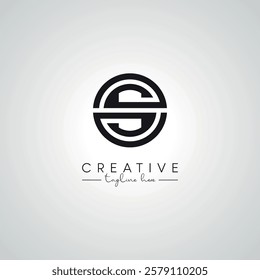 OS SO Letter Modern Alphabet Logo Design. Initial Based Vector Template.