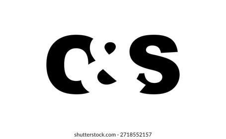 OS logo design in bold style. Black white identity symbol. Modern typography emblem. Corporate branding icon. Minimal business template.