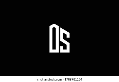 Os Logo Design Concept Background Initial Stock Vector (Royalty Free ...