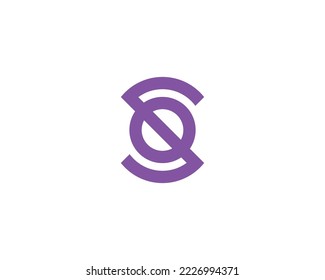 SO OS logo design vector template