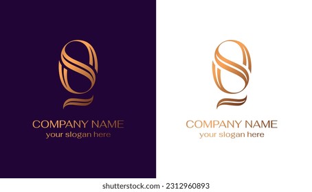 OS logo or SO monogram. OS letter logo template elements. personal monogram. Vector elegant logo. letter os logo design letter SO luxury