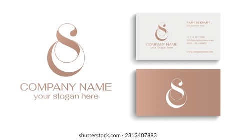 OS logo or SO monogram. OS letter logo template elements. personal monogram. Vector elegant logo. letter os logo design letter SO luxury