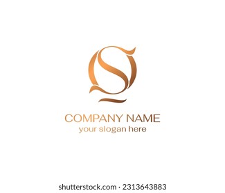 OS logo or SO monogram. OS letter logo template elements. personal monogram. Vector elegant logo. letter os logo design letter SO luxury