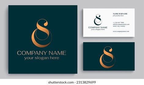 OS logo or SO monogram. OS letter logo template elements. personal monogram. Vector elegant logo. letter os logo design letter SO luxury