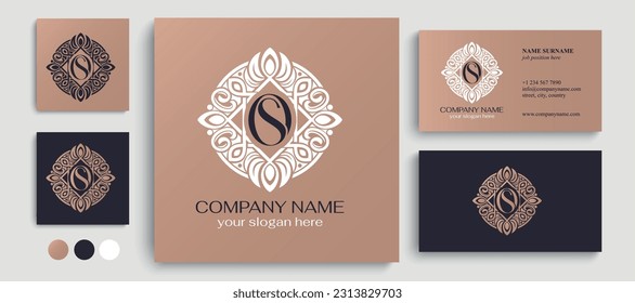 OS logo or SO monogram. OS letter logo template elements. personal monogram. Vector elegant logo. letter os logo design letter SO luxury