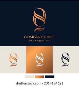 OS logo or SO monogram. OS letter logo template elements. personal monogram. Vector elegant logo. letter os logo design letter SO luxury