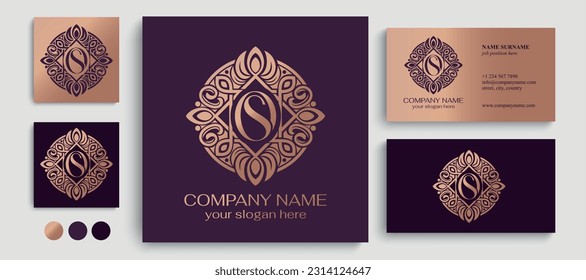 OS logo or SO monogram. OS letter logo template elements. personal monogram. Vector elegant logo. letter os logo design letter SO luxury