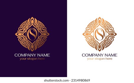 OS logo or SO monogram. OS letter logo template elements. personal monogram. Vector elegant logo. letter os logo design letter SO luxury