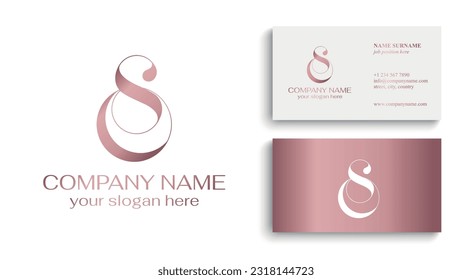 OS logo or SO monogram. OS letter logo template elements. personal monogram. Vector elegant logo. letter os logo design letter SO luxury