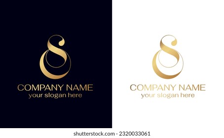 OS-Logo oder SO-Monogramm. Logo-Vorlagen für BS-Buchstaben. persönliches Monogramm. Elegantes Vektorlogo. Buchstabe os Logo Design-Briefkasten SO Luxus