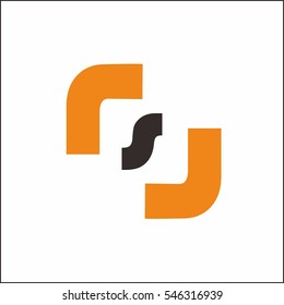 os rsj letter logo vector