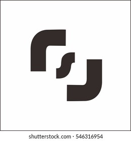 os rsj letter logo vector